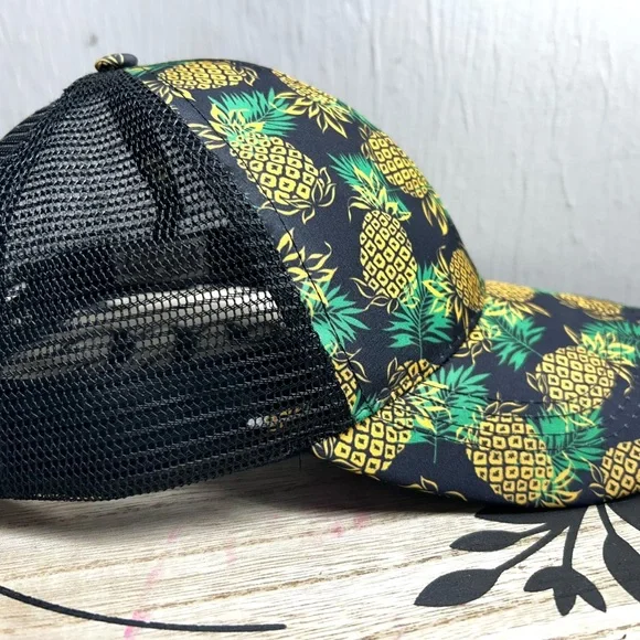 Ron Jon Surf Shop Hat Pineapple Palm Tree Trucker Black Mesh
Adjustable - Picture 7 of 8